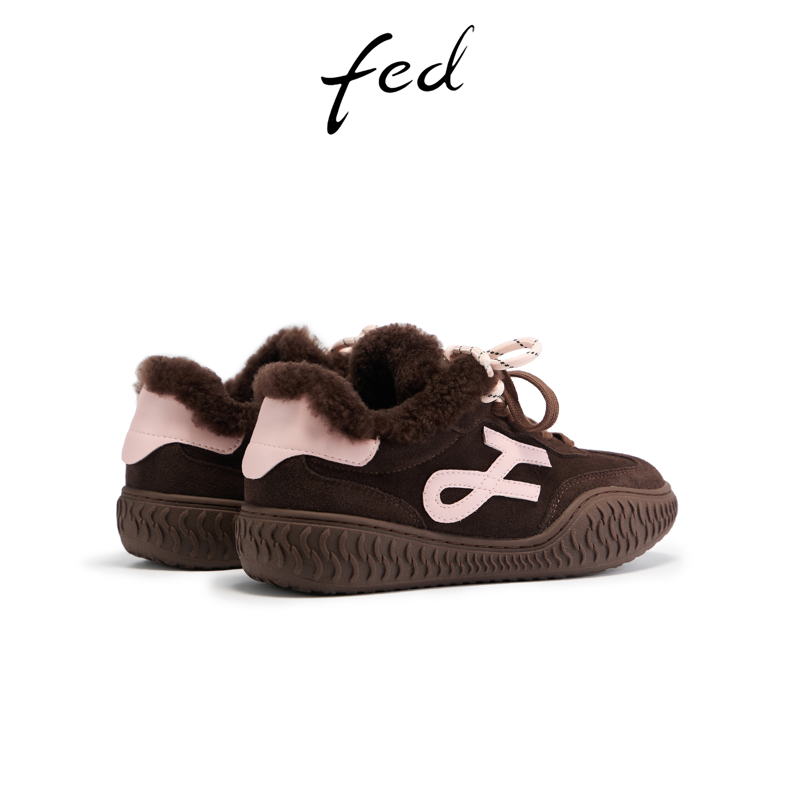 fed加绒德训鞋冬季新款女鞋时尚休闲鞋厚底阿甘鞋女款S1018-ZC273 - 图2