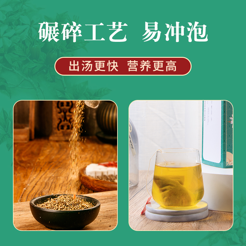 3盒装北京同仁堂茯苓栀子菊苣茶养生茶饮尿酸高独立包装茶包 - 图3