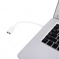 3 5MM Audio Earphones Splitter Adapter 1 to 2 Connector