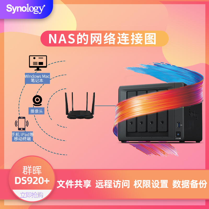 升级 ds918 盘位共享硬盘盒个人云盘 4 私有掌存储群辉 Synology 主机存储服务器网络存储器 NAS DS920 新品群晖 升级 ds918 盘位共享硬盘盒个人云盘 4 私有掌存储群辉 Synology 主机存储服务器网络存储器 NAS DS920 新品群晖