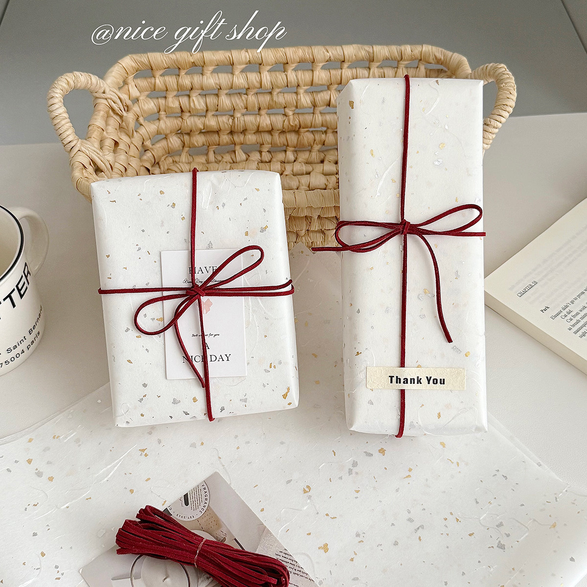 白色鎏金包装纸ins高级感白色礼品纸微透礼物包装艺术拍照背景纸,淘宝优惠券,粉丝福利购,淘宝优惠卷