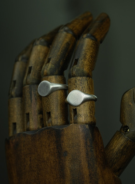 吉象银品情侣中性999纯银简约