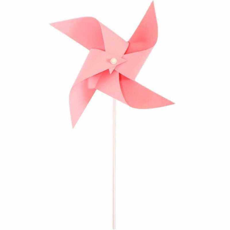 互动自制材料儿童玩具手拿f纸风车幼儿园手工diy风车卡通