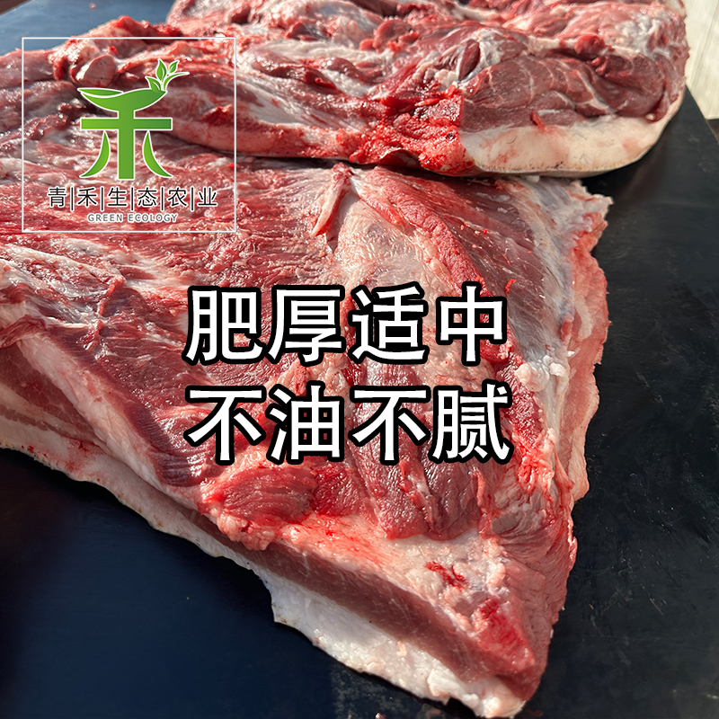 黑猪肉新鲜正宗东北农家笨土猪肉五花肉带皮肋排骨生鲜猪蹄散养 - 图0