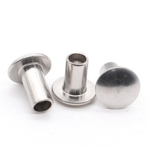 304 stainless steel flat head half hollow rivet half round head semi hollow rivet M2M2 5M3M4M5M6 5M3M4M5M6 * 50