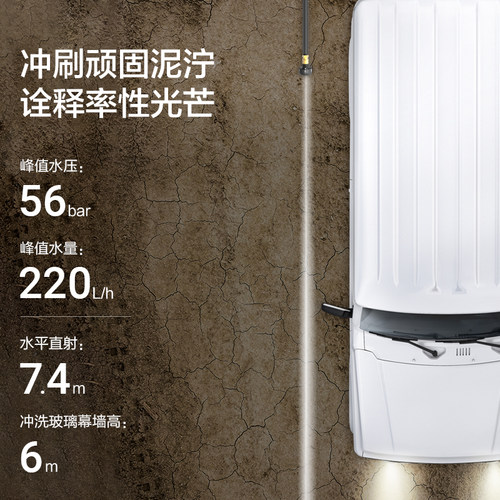 威克士无线洗车水枪WU633无刷锂电洗车机大功率高压清洗机WU623 - 图0