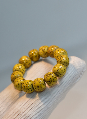 珠珠戒指女小众星月菩提手捻简约