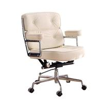 Meleistler Computer Chair Genuine Leather Aleville Comfort Long Sitting Book Room Desk Office Lift Swivel Chair Robin Chair