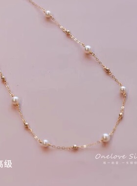 满天星仿珍珠项链女2025新爆款