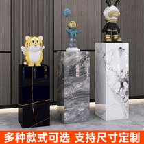 Living Room Xuanguan Hotel Clubhouse Exhibition Hall Marble Sculpture Pendulum Pieces Base Swing Table Handicraft Decoration Rock Plate Base