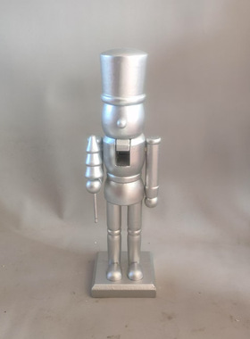 厂家直销新款金色木质胡桃夹子圣诞节日装饰家居摆件礼品工艺品