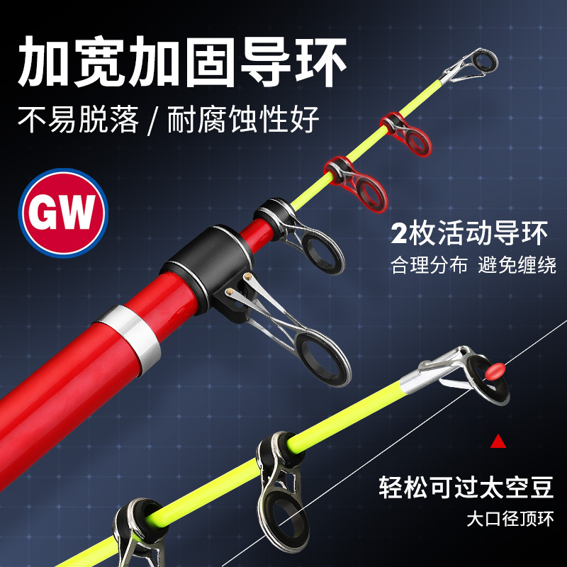 光威远投竿海竿锚杆海天plus单杆套装碳素超轻超硬海钓竿抛竿渔具 - 图2