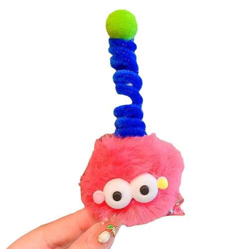 Funny ugly doll children's hair clip plush kids hair accesso - 图3