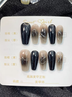 5年美甲师纯手工穿戴美甲