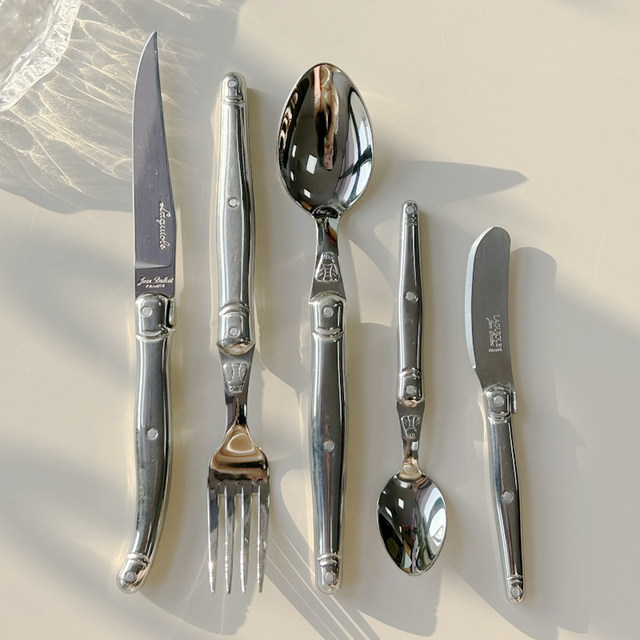 French Jean Lagio Steak Cutlery forks and Forks Western Food Spoons forks Stainless Steel Coffee Spoons forks