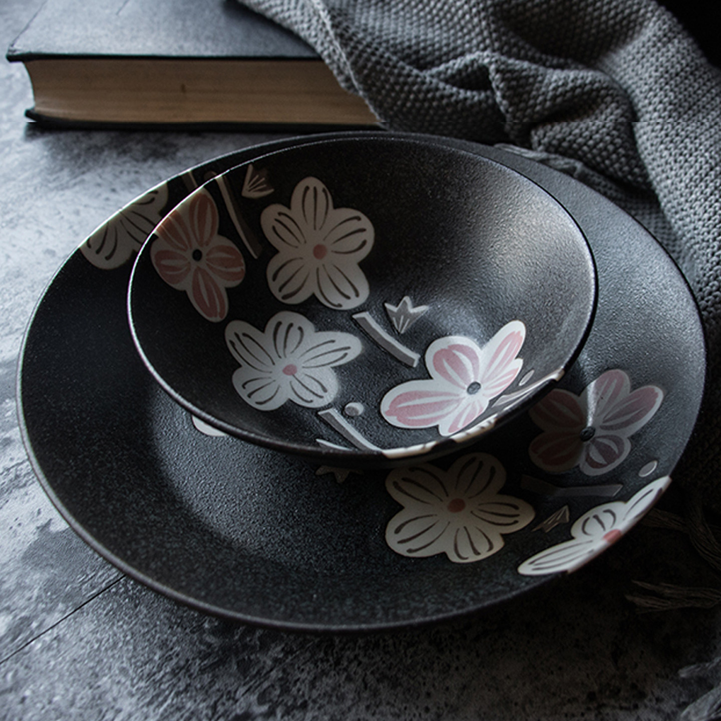 【合集】日本舍米蓝陶瓷餐具日式复古简约大碗釉下彩家用吃饭碗,淘宝优惠券,粉丝福利购,淘宝优惠卷