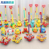 Childrens learning steps pushy airplane Toys Tweets 1-2-year-3 3-year-old walking car Single-pole bell cart Baby Toys