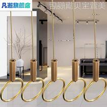 Rack hanging clothes chain hanging gold hanging ring clothes shop shop window top loading hoisting hook wall fixing hanging clothes wire rope rings