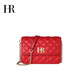 2026hr Helena women's bag new high-end red diamond chain light luxury crossbody shoulder bag women's genuine leather