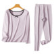 Fenton Women's High Elastic Autumn Clothes and Autumn Pants 2025 New Square Collar Pure Cotton Slim Fit Comfortable Light Warm Thermal Underwear Set