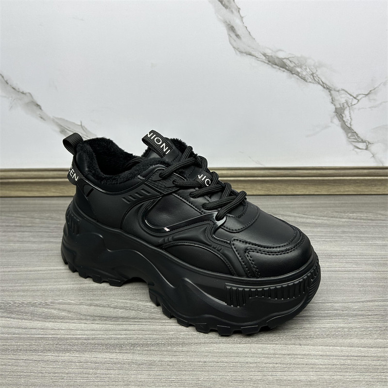 断码清仓处理真皮女鞋2024冬新款老爹鞋女松糕厚底时尚休闲低帮鞋,淘宝优惠券,粉丝福利购,淘宝优惠卷