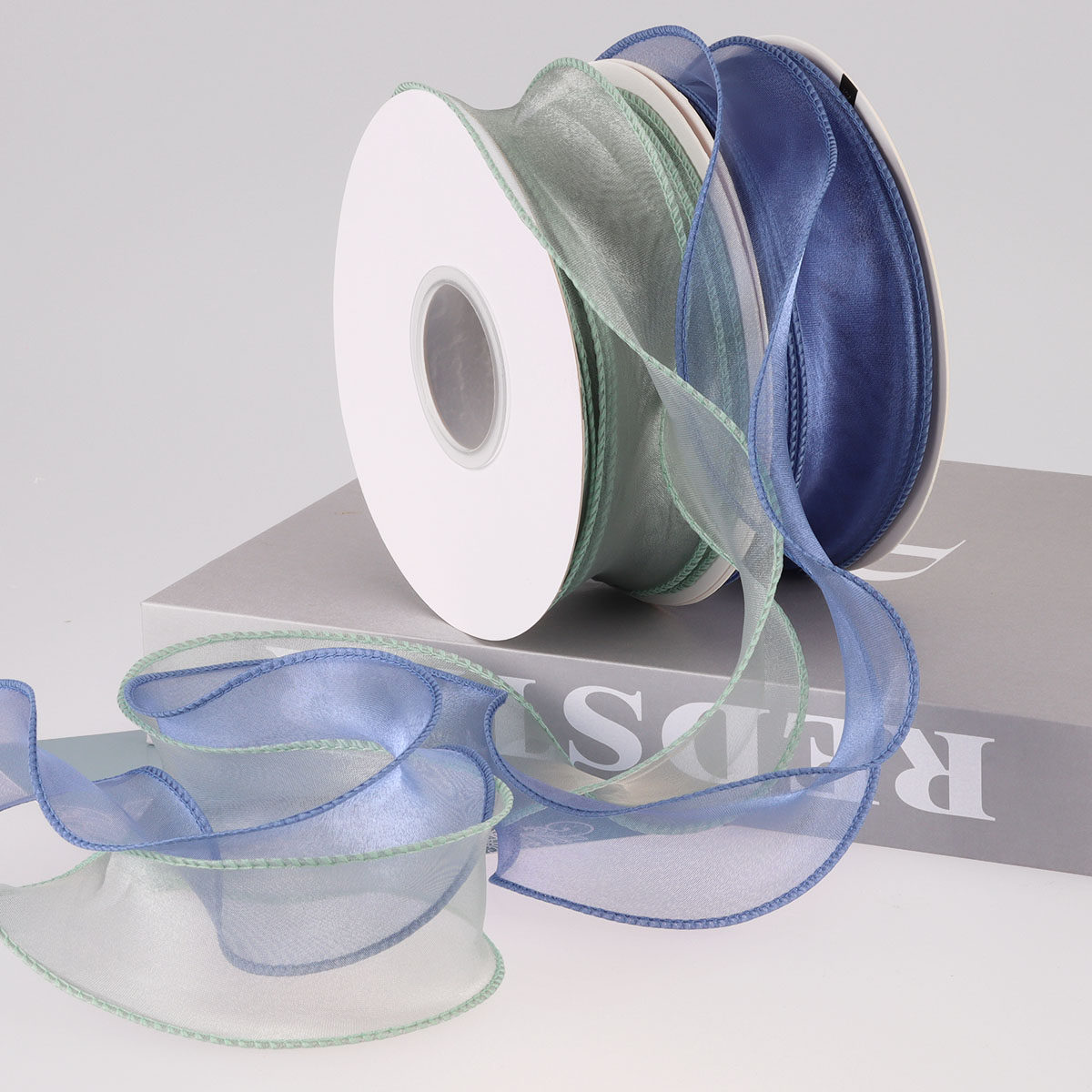 纯色素边鱼尾纱丝带束装饰包装纱带缎带彩带蛋糕盒礼品包装带围边,淘宝优惠券,粉丝福利购,淘宝优惠卷