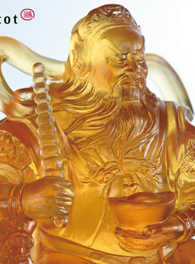 tittot琉园琉璃财神爷佛像摆件