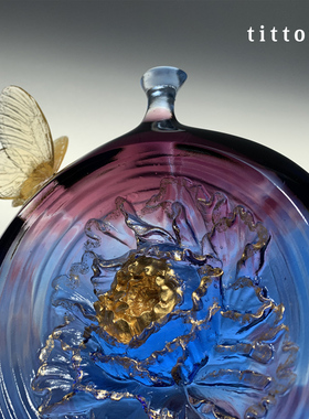 水晶客厅琉璃摆件轻奢礼物送结婚