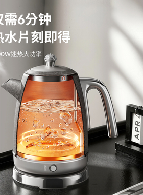 摩动高纯钛电热烧水壶家用