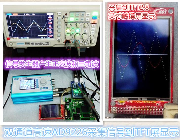 AD9226 高速AD 12bit 双通道 AD模块 FPGA控制 虚拟仪器开发板 - 图3