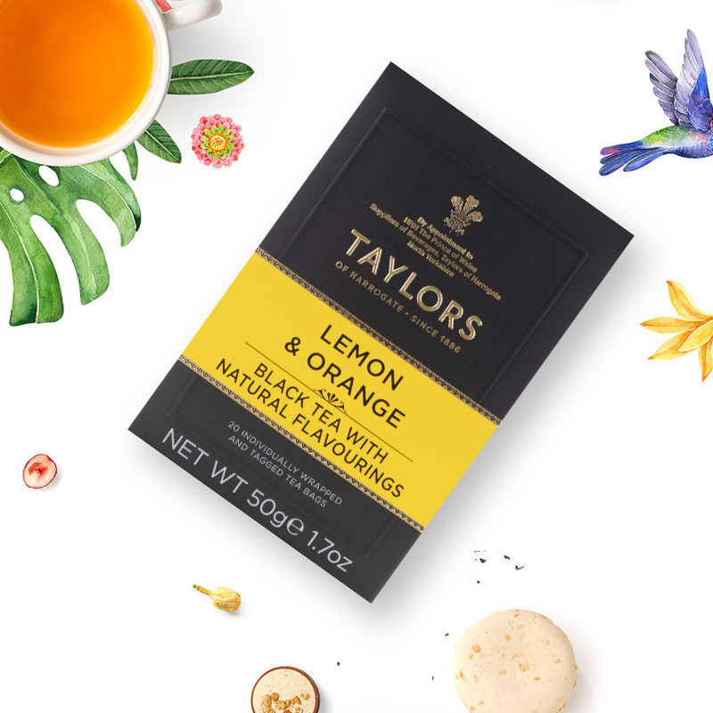 英国泰勒Taylors柠檬香橘红茶桔子红茶包英式橙子冷泡果味水果茶,淘宝优惠券,粉丝福利购,淘宝优惠卷