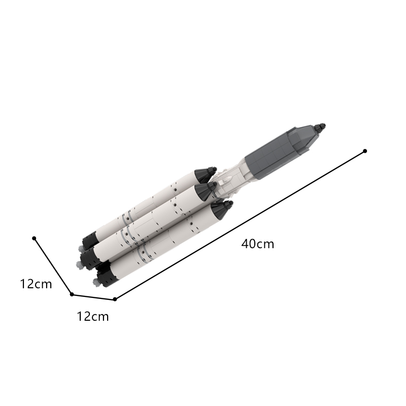 砖友MOC-82322 安加拉A5运载火箭俄罗斯中国国产太空拼装积木模型 - 图0