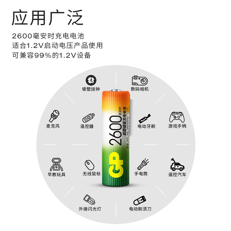 超霸充电电池5号7号电池可充电大容量usb充电器KTV话筒麦克风相机玩具五号7号