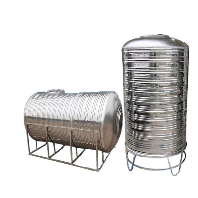 304不锈钢水塔家用卧式空气能保温水箱大容量楼顶水桶加厚储水罐-图3