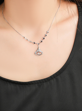 堤喜925银纯银蛇骨链女项链