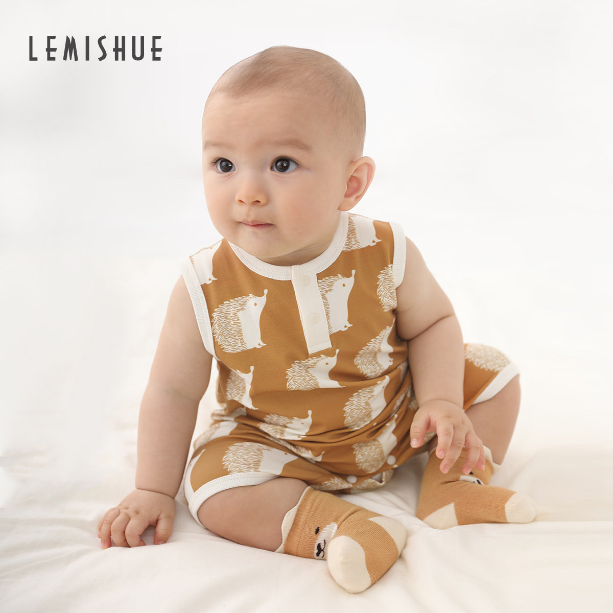 lemishue乐咪鼠婴儿衣服夏季爬爬服 乐咪鼠母婴连身衣/爬服/哈衣