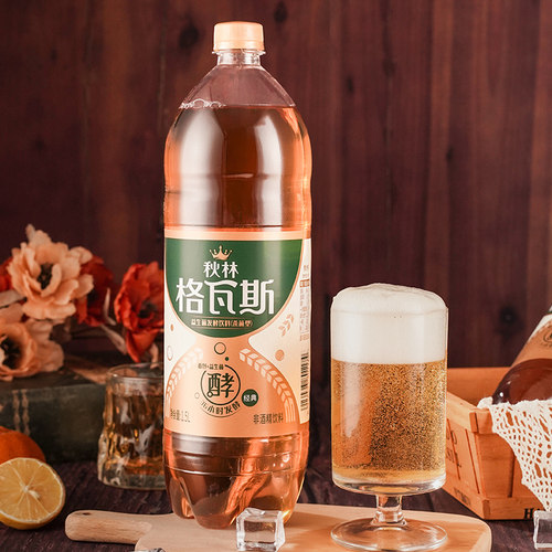 秋林格瓦斯饮料低热量零脂肪俄罗斯风味饮料大瓶1.5L6瓶网红饮品 - 图1
