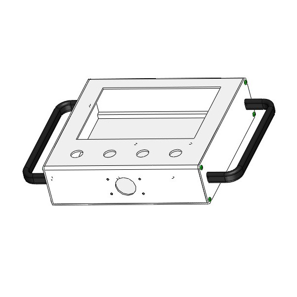 7寸人机界面安装盒触控屏安装箱全铝合金手持式触摸屏外壳盒子,淘宝优惠券,粉丝福利购,淘宝优惠卷