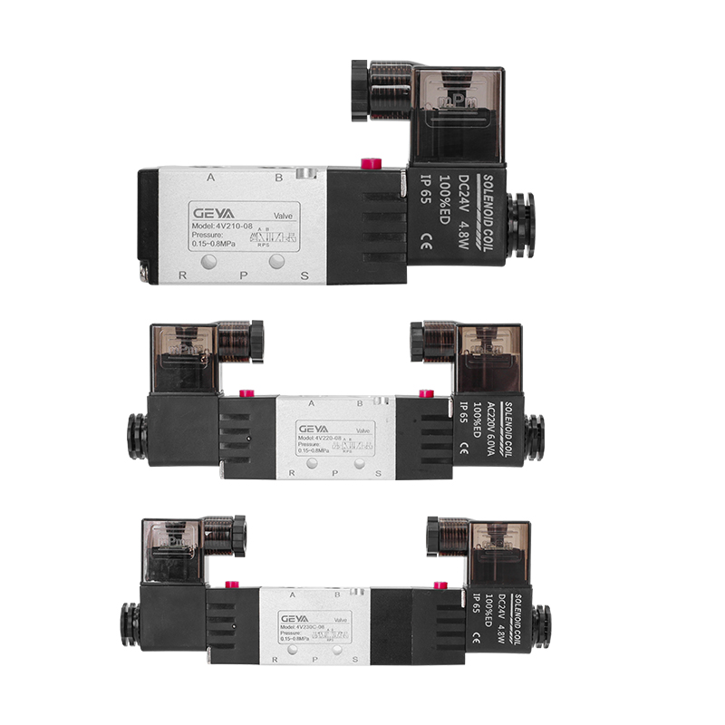 GEYA格亚电磁阀4v210-08气动控制器24V电子阀220v二位五通换向阀 - 图3