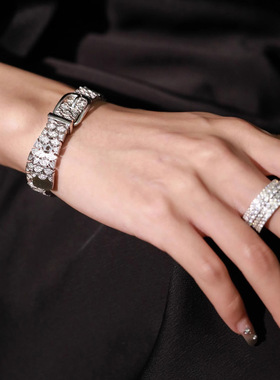 小众重工设计海浪人鱼表带扣手链女时尚个性气质百搭高级感手饰潮