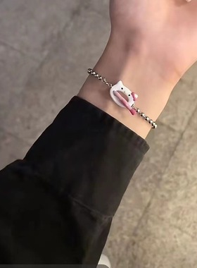 抖音爆款HelloKitty布丁狗OU扣手链可爱简约设计感手链情侣闺蜜款
