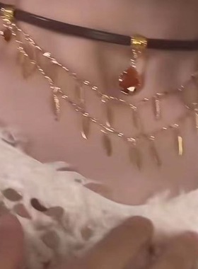 小红书同款项链维多利亚美拉德风锁骨链多层流苏精致气质百搭项链