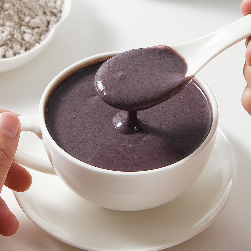 素心缘黑芝麻核桃桑葚罐装黑米黑豆代餐粉营养早餐即食冲饮 - 图2