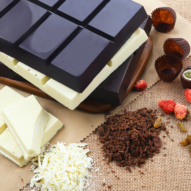 古缇思黑白巧克力彩色大板排块砖烘焙商专用原料批发（代可可脂）,淘宝优惠券,粉丝福利购,淘宝优惠卷