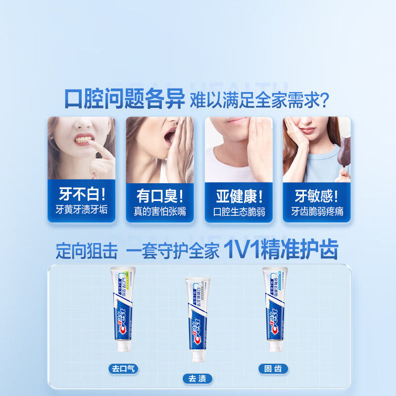 佳洁士全优7效牙膏去黄美白护龈健齿清新口气多效亮白官方正品,淘宝优惠券,粉丝福利购,淘宝优惠卷