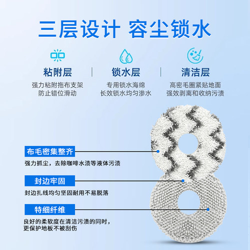 适配科沃斯扫地机器人配件T50/T50S/X9/T80边刷集尘袋滚刷滤网 - 图3