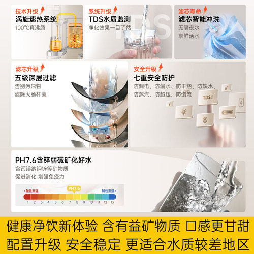 荣事达商用饮水机办公室立式RO超滤净水器家用冰冷热水一体净饮机 - 图2