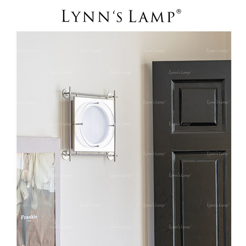 Lynn's立意 中古包豪斯冰块壁灯 客厅艺术挂画日落复古装饰卧室灯 - 图2