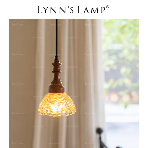 Lynn's立意 法式床头吊灯 卧室高级感浪漫玄关飘窗装饰阳台吊线灯 - 图1