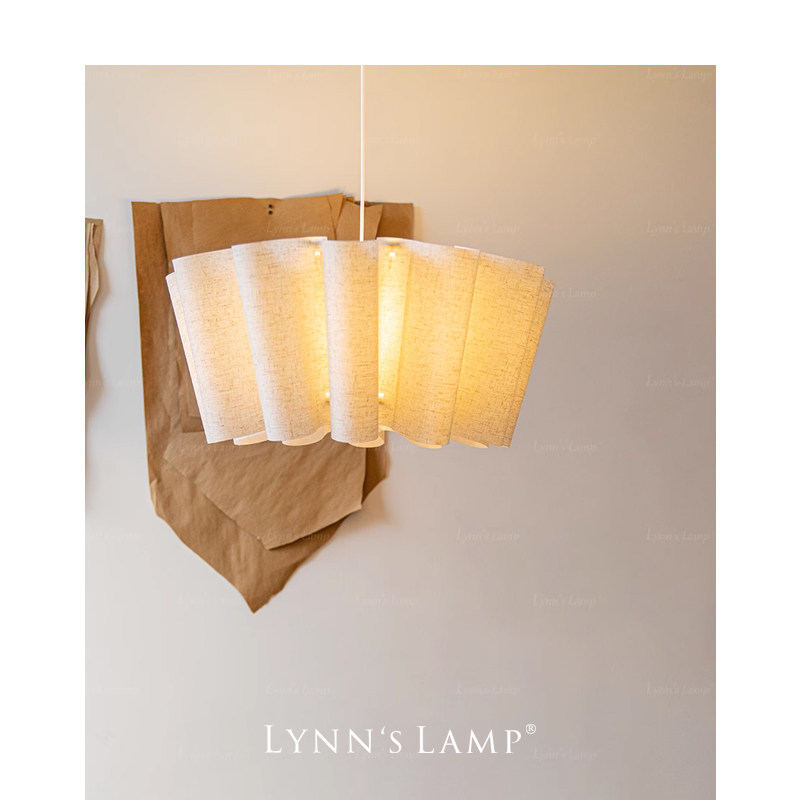 Lynn's立意 田园风布艺卧室吊灯 房间复古主卧法式日式书房茶室灯,淘宝优惠券,粉丝福利购,淘宝优惠卷